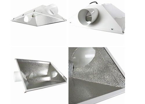 3XL 400Wの空気によって冷却される反射器、600W HPS MHは軽い反射器のフードの園芸を育てる