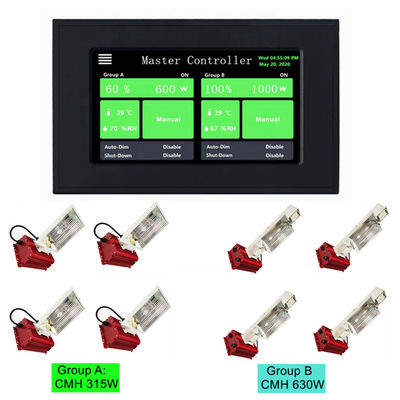 デュアル チャネルCMH HVAC 0の10VコントローラーHPS 5V DCのスマートなつくコントローラー