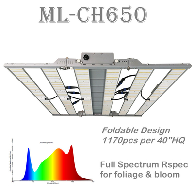 RikoLite 650W 1820umol/S 6棒温室LEDはライトを育てる